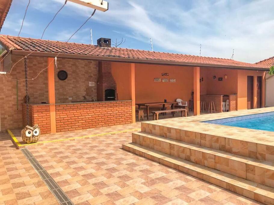 Casa Com Piscina Itanhaem Cibratel II Villa Exterior foto